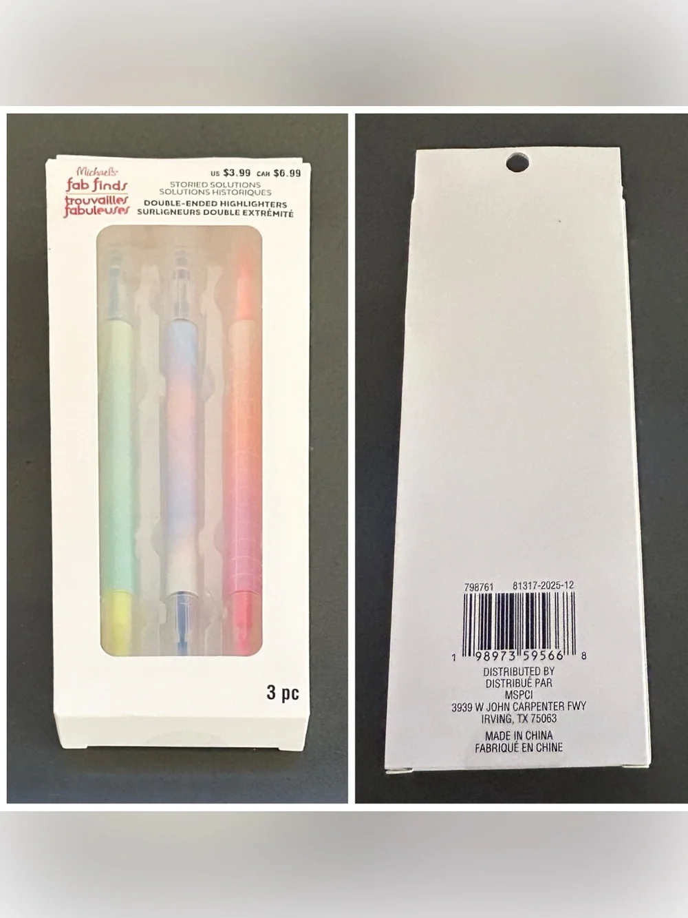 Girl’s Pastel Stationary Birthday Gift Set Back to School Supplies NWT Michael’s